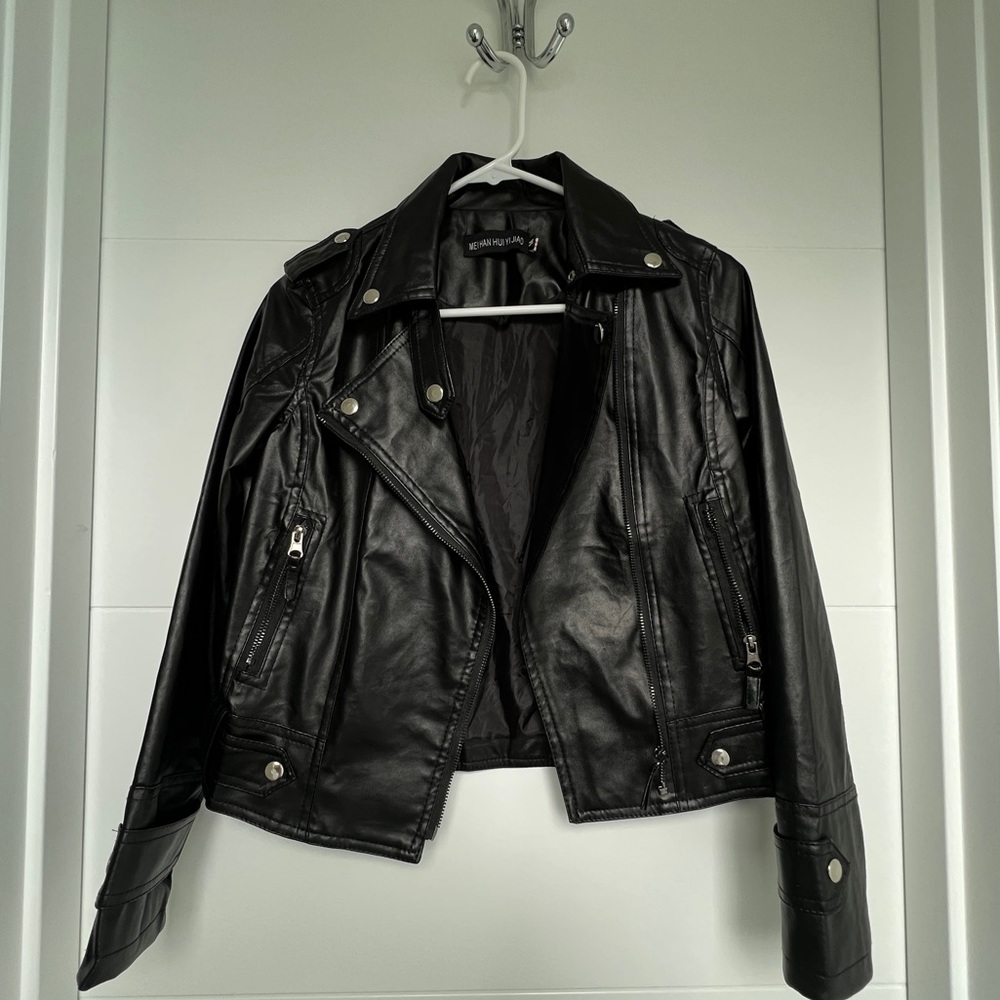 Black Faux Leather Jacket